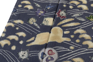 久呂田明功作　縮緬地訪問着のサブ7画像