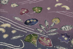 久呂田明功作　縮緬地訪問着のサブ8画像