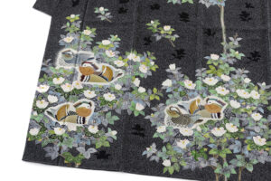 人間国宝 羽田登喜男作　訪問着　「瑞鳥」のサブ2画像