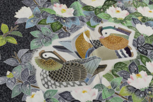 人間国宝 羽田登喜男作　訪問着　「瑞鳥」のサブ5画像