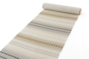 藤山千春作　九寸名古屋帯地　「吉野間道」　未仕立て品のサブ1画像