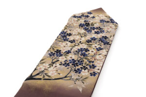 浦野理一作　縮緬九寸名古屋帯のサブ1画像