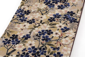 浦野理一作　縮緬九寸名古屋帯のサブ2画像