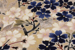 浦野理一作　縮緬九寸名古屋帯のサブ4画像