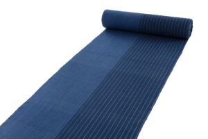 芝崎重一作　正藍染 綿着尺　未仕立て品のサブ1画像