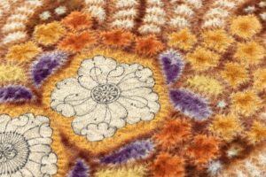 初代 久保田一竹作　袋帯　「瑞苑」のサブ2画像