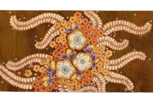 初代 久保田一竹作　袋帯　「瑞苑」のサブ5画像