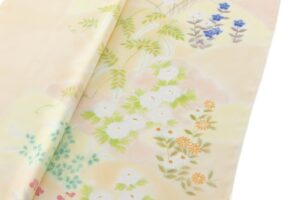 に志山染匠製　無線友禅 付下げ 着尺　未仕立て品のサブ3画像