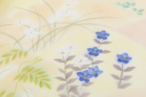 に志山染匠製　無線友禅 付下げ 着尺　未仕立て品のサブ5画像