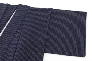 齋藤光司作　唐桟織 綿着物のサブ1画像