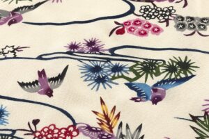 日本工芸会正会員 知念貞男作　本紅型染 小紋のサブ6画像