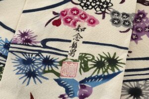 日本工芸会正会員 知念貞男作　本紅型染 小紋のサブ7画像