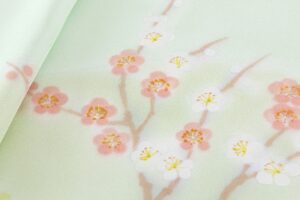 に志山染匠製　無線友禅 付下げ 着尺　未仕立て品のサブ6画像