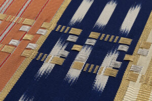 龍村晋製　袋帯　「絣手甲比丹間道」のサブ2画像