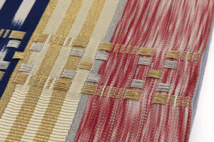 龍村晋製　袋帯　「絣手甲比丹間道」のサブ3画像