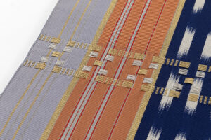 龍村晋製　袋帯　「絣手甲比丹間道」のサブ4画像