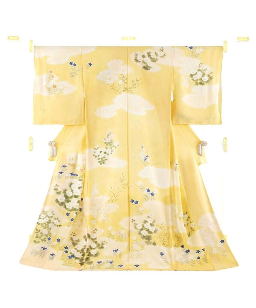 【銘品】京の名工 京友禅作家「本城仁氏作」水色ぼかし染 紋織紋意匠 訪問着 に志山染匠 の検索結果|特選きものコレクション