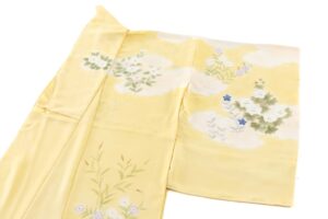 に志山染匠製　無線友禅 訪問着地　未仕立て品のサブ1画像