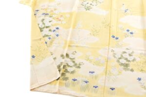 に志山染匠製　無線友禅 訪問着地　未仕立て品のサブ5画像