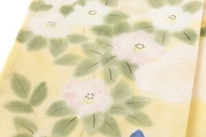 に志山染匠製　無線友禅 訪問着地　未仕立て品のサブ7画像