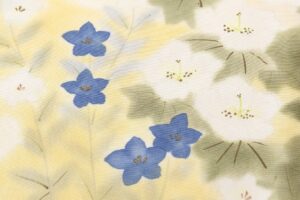 に志山染匠製　無線友禅 訪問着地　未仕立て品のサブ8画像