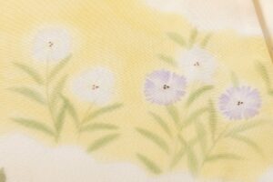 に志山染匠製　無線友禅 訪問着地　未仕立て品のサブ9画像