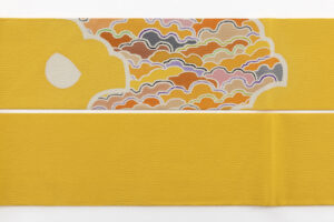 伊砂正幸作　型絵染 九寸名古屋帯のサブ4画像