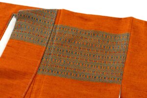 国画会会員 原田麻耶作　めがね織 紬訪問着のサブ2画像