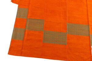 国画会会員 原田麻耶作　めがね織 紬訪問着のサブ4画像