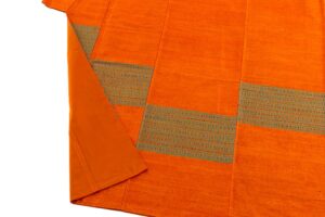 国画会会員 原田麻耶作　めがね織 紬訪問着のサブ5画像