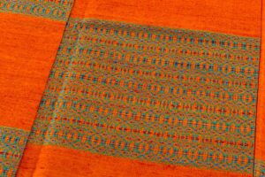 国画会会員 原田麻耶作　めがね織 紬訪問着のサブ6画像