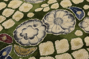 久呂田明功作　縮緬九寸名古屋帯のサブ3画像