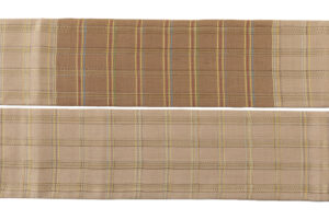 作家不詳　吉野格子 紬九寸名古屋帯のサブ5画像