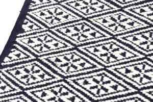 南部菱刺し 九寸名古屋帯地　未仕立て品のサブ3画像