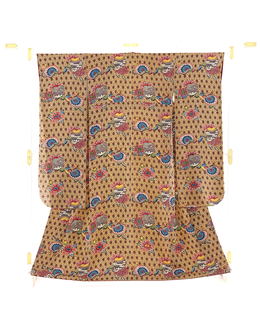 Lineお友達先行公開中：本紅型染 振袖のメイン画像