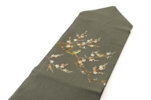東京染繍大彦製　縮緬九寸名古屋帯のサブ1画像