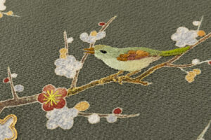 東京染繍大彦製　縮緬九寸名古屋帯のサブ4画像