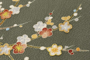 東京染繍大彦製　縮緬九寸名古屋帯のサブ3画像