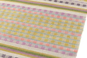 人間国宝 佐々木苑子作　紬九寸名古屋帯地　未仕立て品のサブ2画像