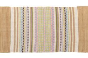 人間国宝 佐々木苑子作　紬九寸名古屋帯地　未仕立て品のサブ5画像