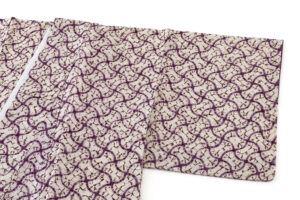 南部紫根染 紬着物のサブ1画像