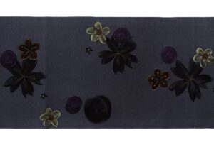 山本由季作　縮緬開き九寸名古屋帯のサブ4画像