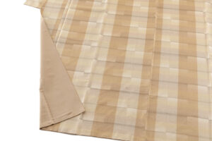 日本工芸会正会員 大髙美由紀作　紬織 絣着物　「春のあしおと」のサブ3画像