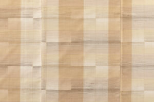 日本工芸会正会員 大髙美由紀作　紬織 絣着物　「春のあしおと」のサブ5画像