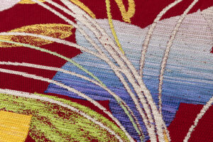 龍村平蔵製　夏袋帯　「桔梗尾花」のサブ2画像