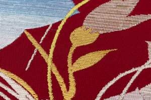 龍村平蔵製　夏袋帯　「桔梗尾花」のサブ3画像