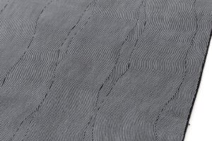 人間国宝 小宮康孝作　江戸小紋 着尺　「フランス縞」　未仕立て品のサブ2画像