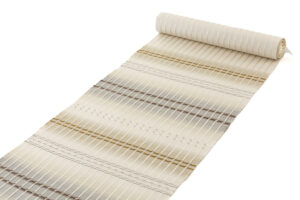 藤山千春作　九寸名古屋帯地　「吉野間道」　未仕立て品のサブ1画像