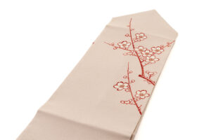 人間国宝 森口華弘作　縮緬九寸名古屋帯のサブ1画像