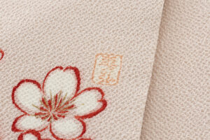 人間国宝 森口華弘作　縮緬九寸名古屋帯のサブ6画像